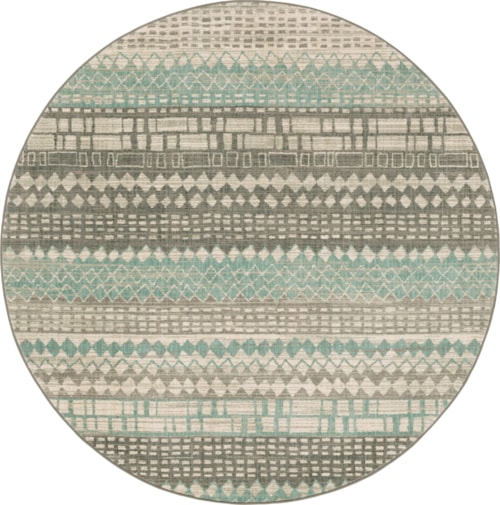 Eddleston Ash Grey 8' X 8' Area Rug