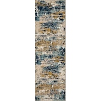 Placid Majolica Blue 2' 4" x 7' 10" Area Rug