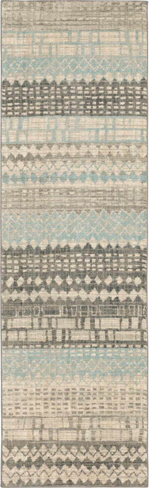 Eddleston Ash Grey 2' 4" X 7' 10" Area Rug
