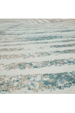 Karastan Rugs Rendition by Stacy Garcia Home Adras Blue Teal 9' 6" x 12' 11" Area Rug