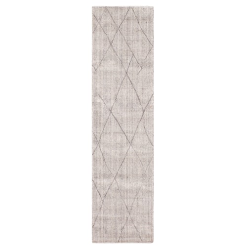 Tribal Diamond Silver 2' X 8' Area Rug