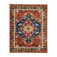 Mozambique Red 5' x 8' Area Rug
