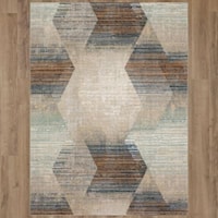 Precarious Stria Frost Grey 5' 3" x 7' 10" Area Rug