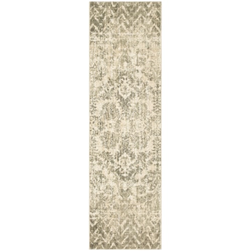Le Jardin Willow Grey 2' 4" X 7' 10" Area Rug