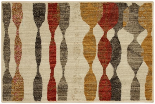 Acoustic Ginger 2' X 3' Area Rug