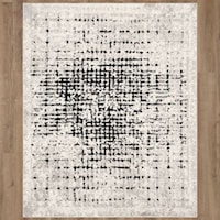 Flux Screen Alabaster 2' 4" x 7' 10" Area Rug