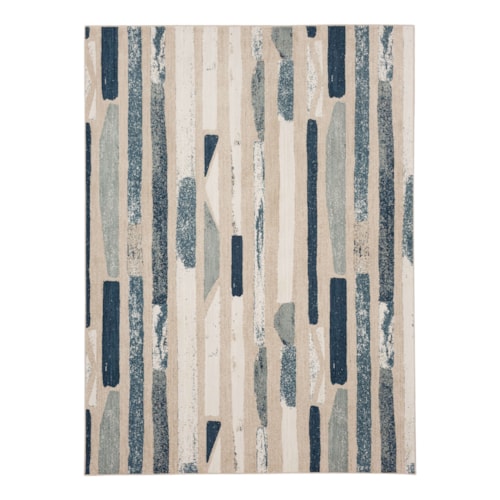 Revelation Majolica Blue 2' 4" X 7' 10" Area Rug