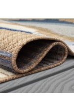 Karastan Rugs Cabana Pristine Cove Blue 6' X 9' Area Rug