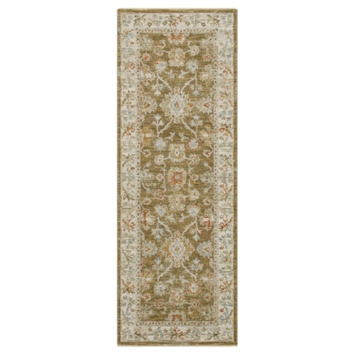 Iznik Brown 2' 7" X 7' 3" Area Rug
