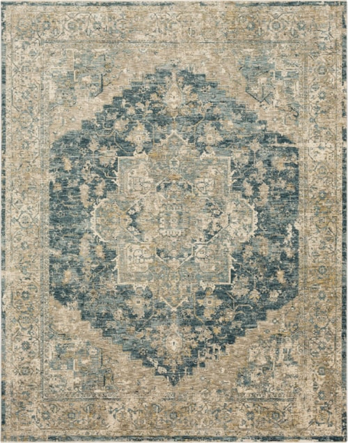 Ezine Blue 5' X 7' 6" Area Rug
