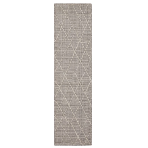 Deviation Taupe 2' X 8' Area Rug