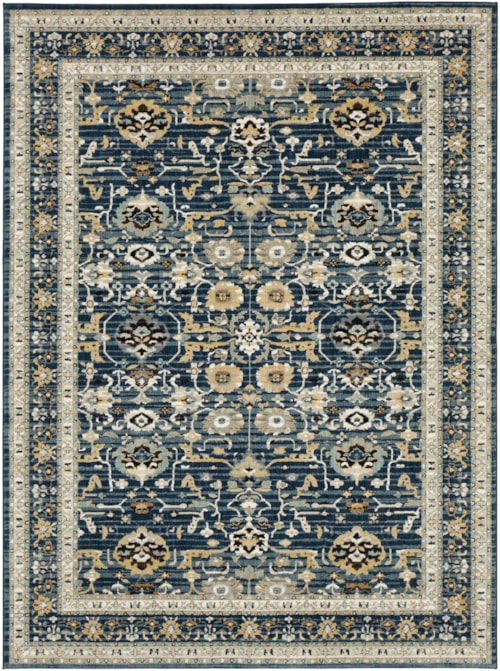 Amphora Majolica Blue 5' 3" X 7' 10" Area Rug
