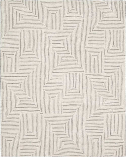 Algiers Black/White 8' X 10' Area Rug