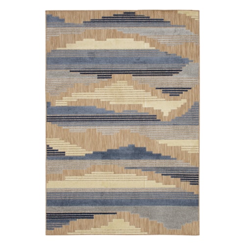 Pristine Cove Blue 6' X 9' Area Rug