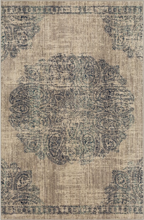 Dharma Medallion Indigo 9' 6" X 12' 11" Area Rug