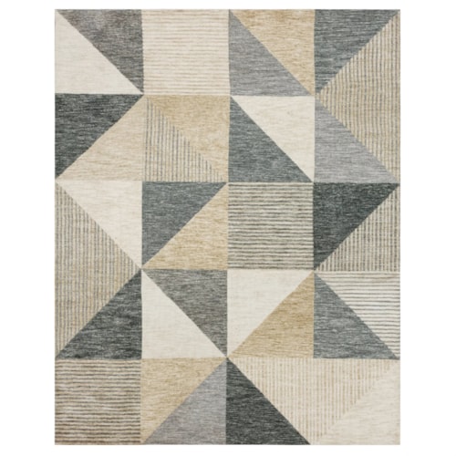 Oblique Tan 9' 6" X 12' 11" Area Rug