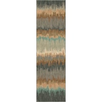 Cashel Abyss Blue 2' 4" x 7' 10" Area Rug