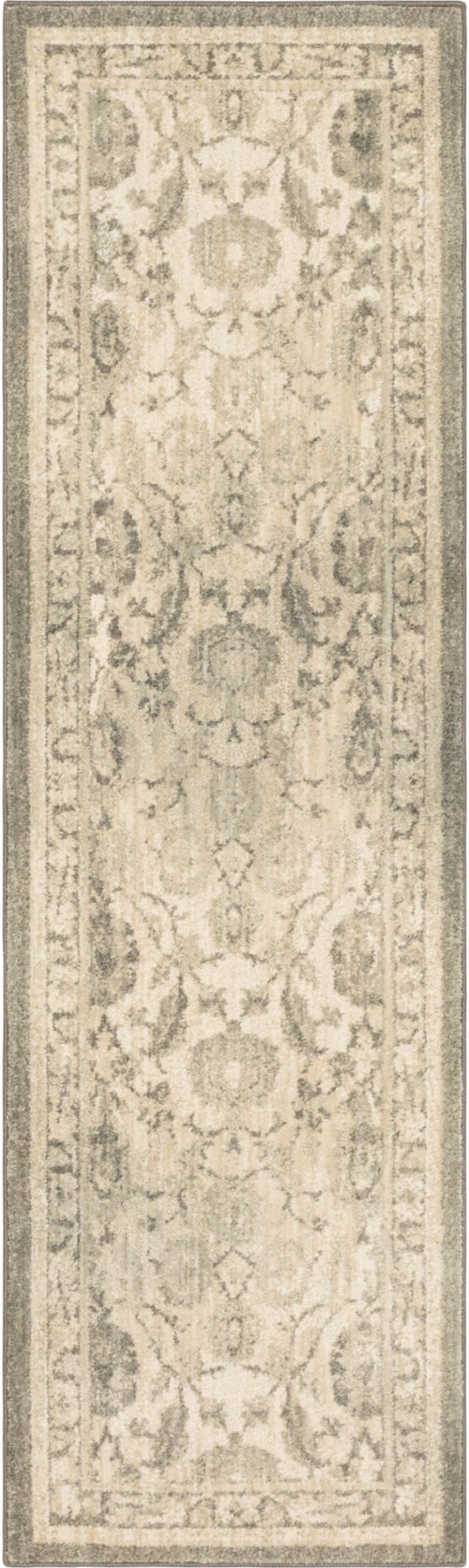 New Ross Ash Grey 2' 4" X 7' 10" Area Rug