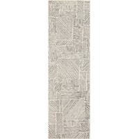 Minoan Frost Grey 2' 4" x 7' 10" Area Rug