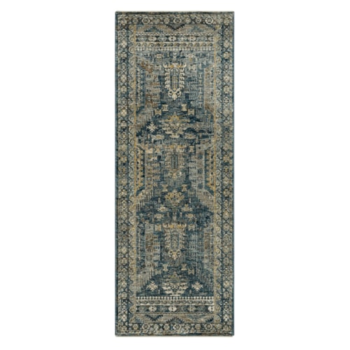 Karamar Blue 2' 7" X 7' 3" Area Rug
