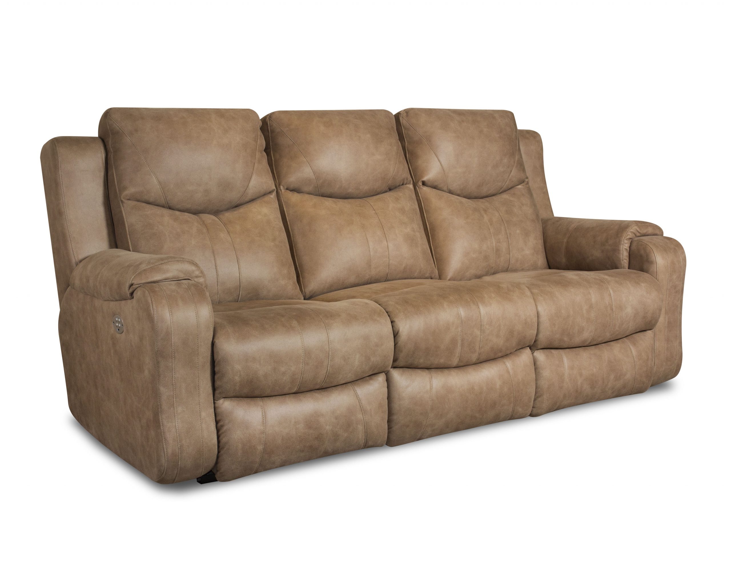 Double Reclining Sofa with Power Headrests
