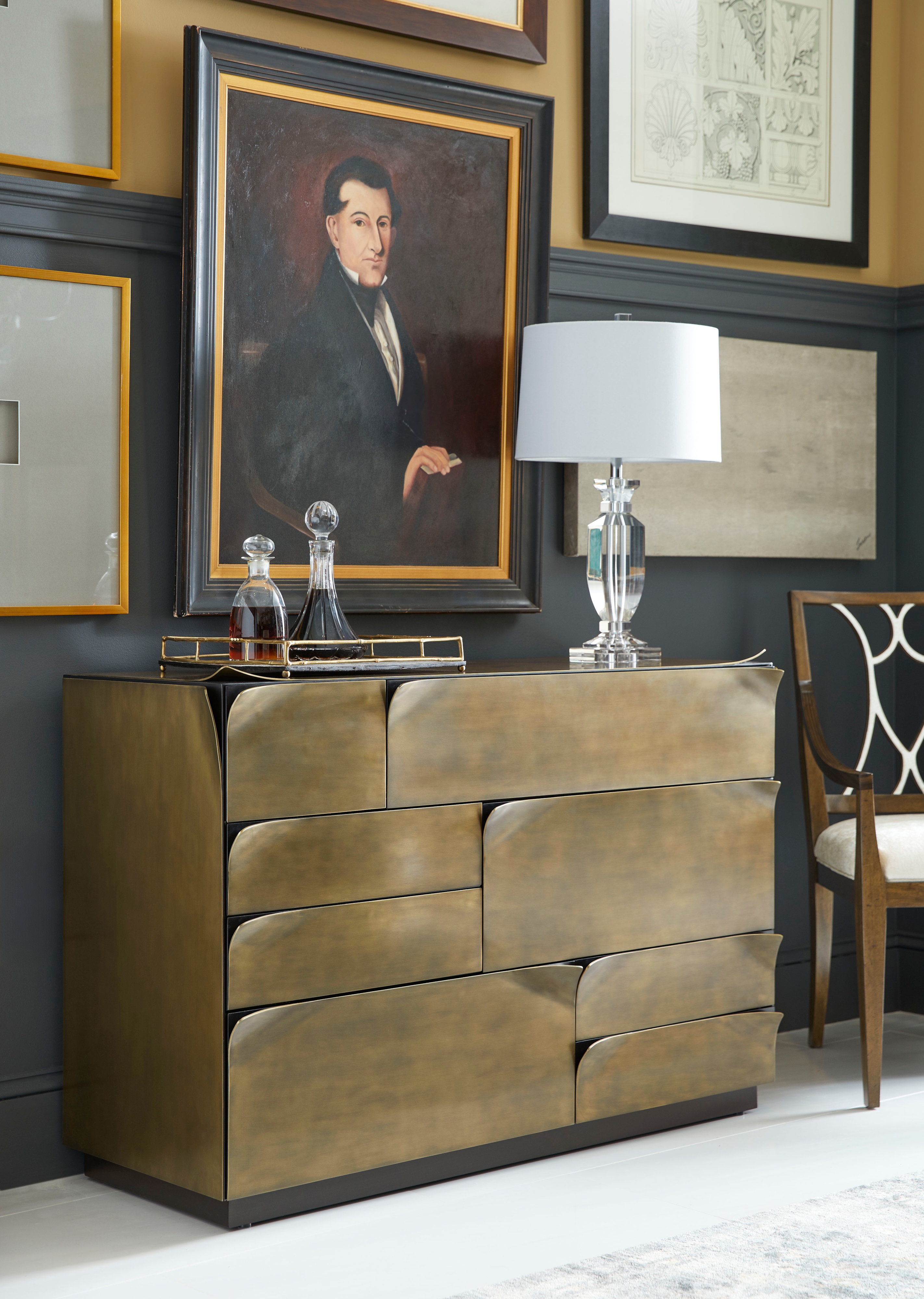 Jonathan Charles JC Modern Hammersmith Drawer Chest