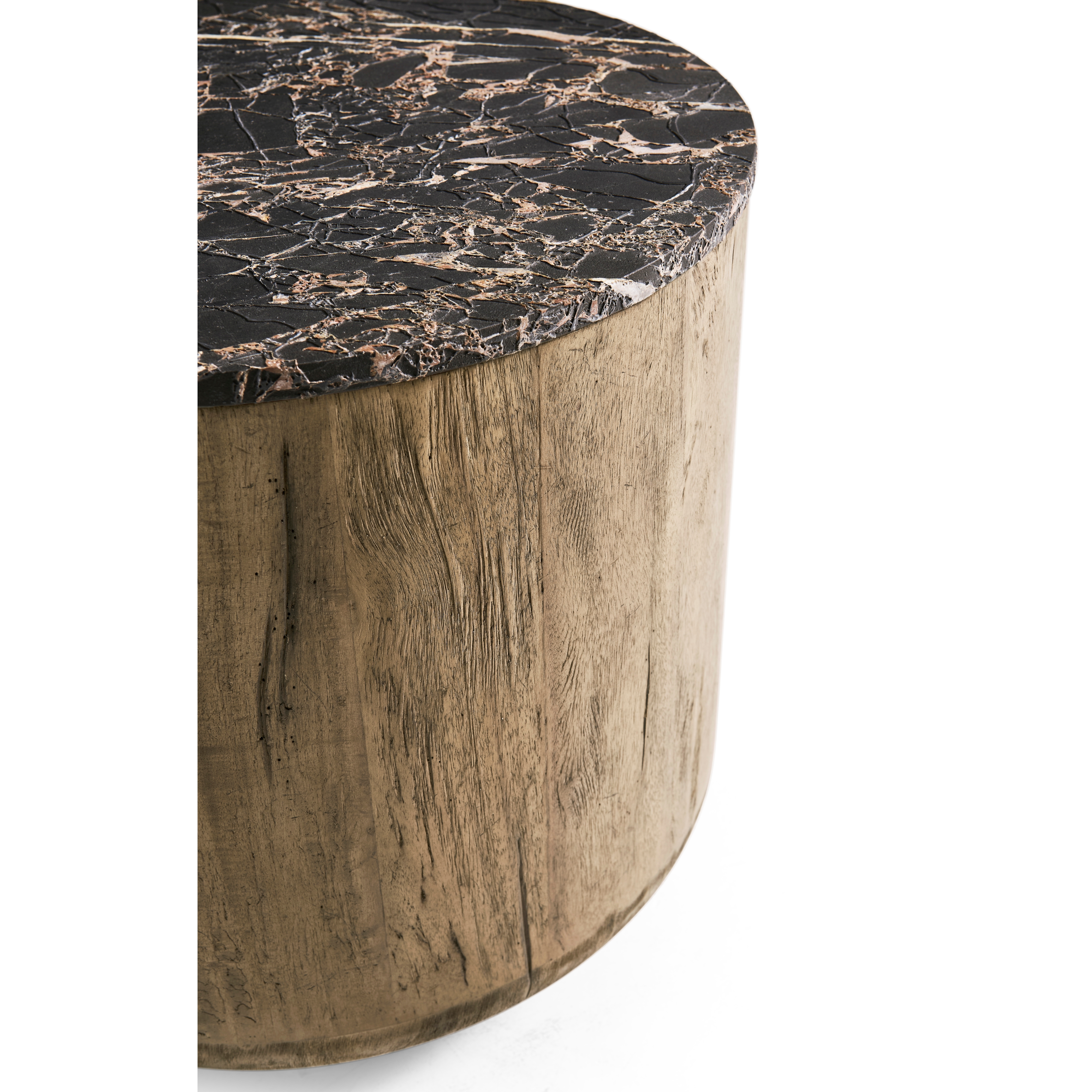 Jonathan Charles Stone Ridge Marble Round Side Table