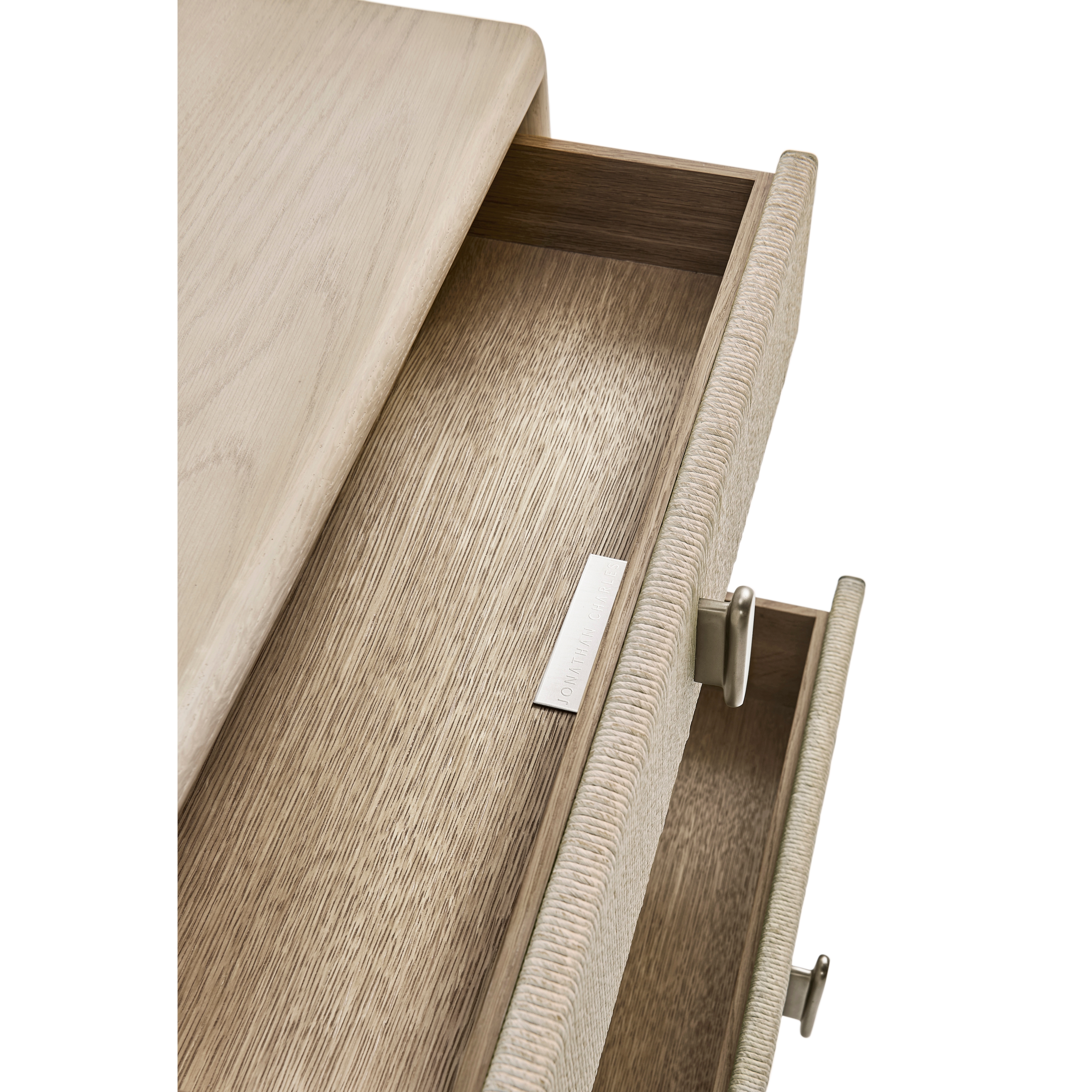 Jonathan Charles Water Danish Cord Narrow Nightstand