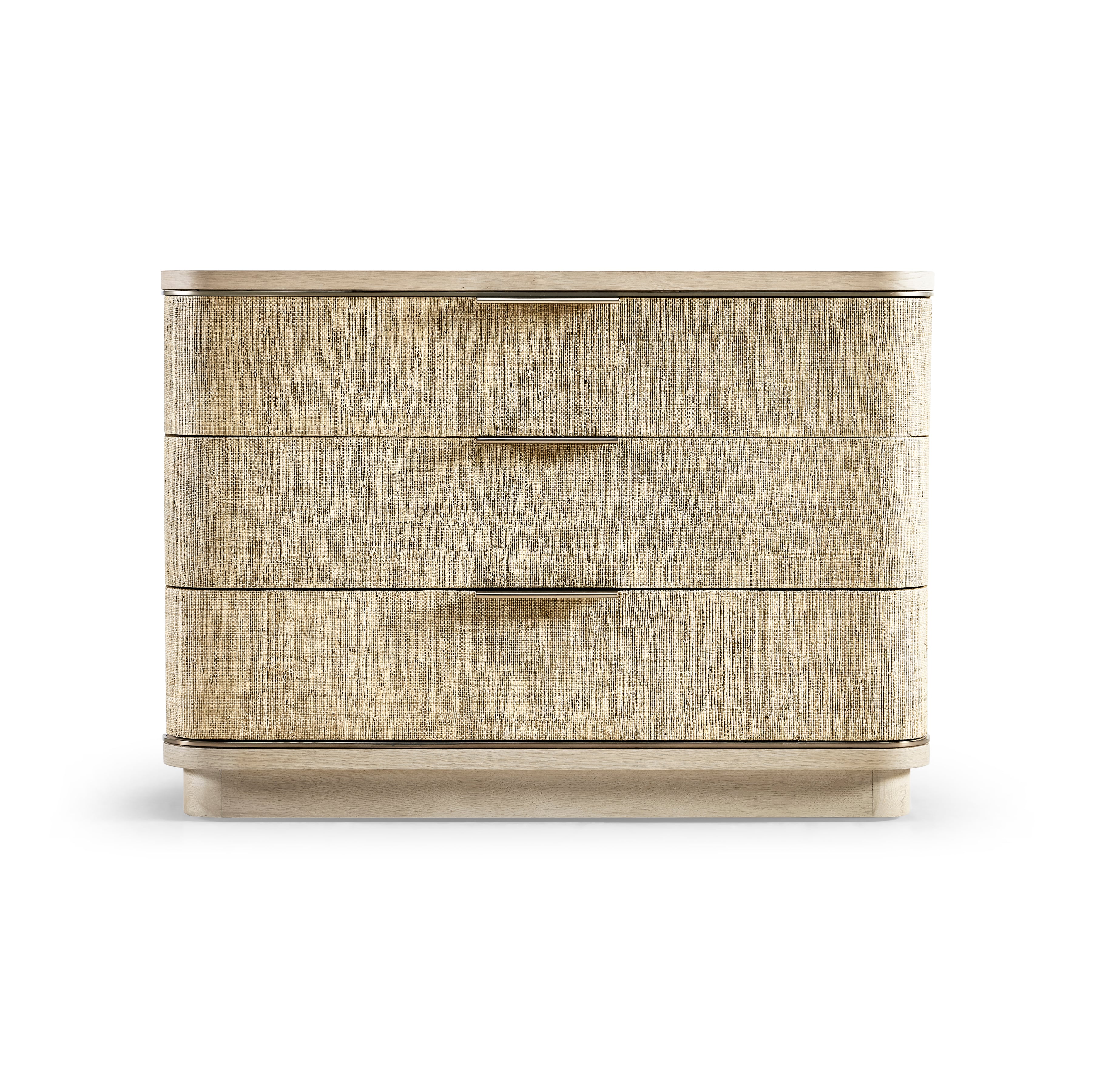 Seiche Large Grass Cloth Nightstand