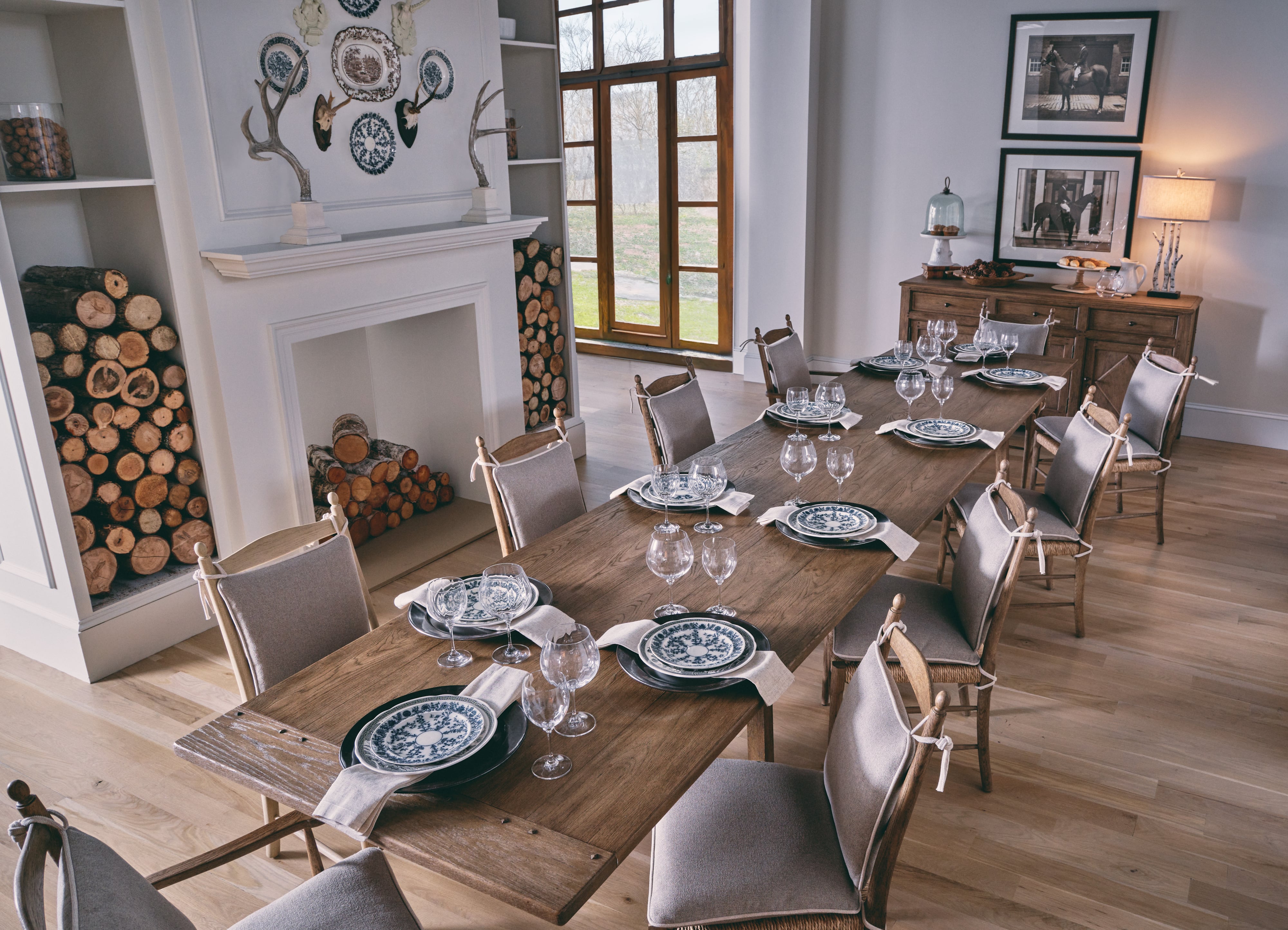 Jonathan Charles Timeless Doppler Ladder Back Arm Chair (Set of 2)