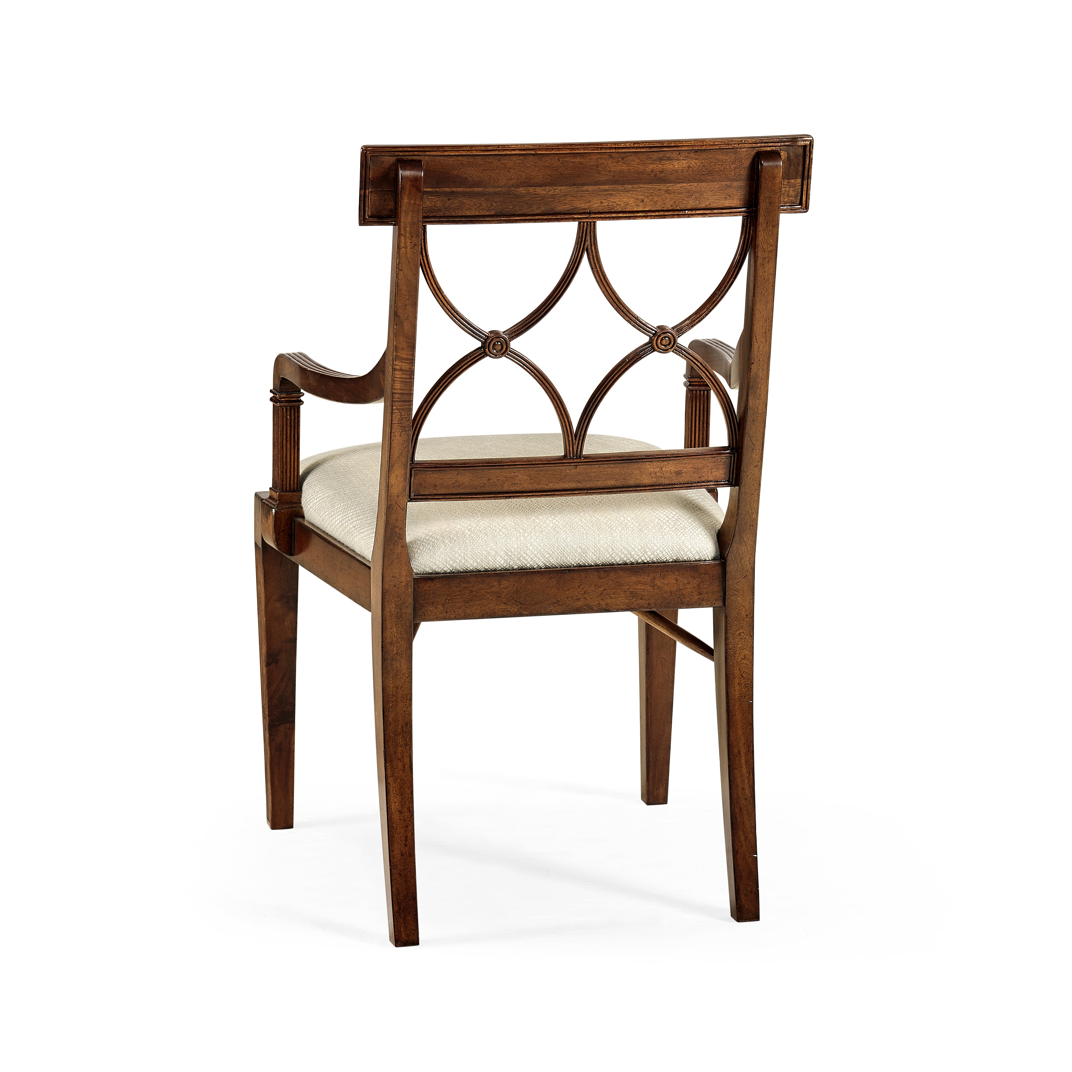 Regency Mahogany Curved Back Arm Chair