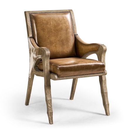 Leather & Hide Arm Chair