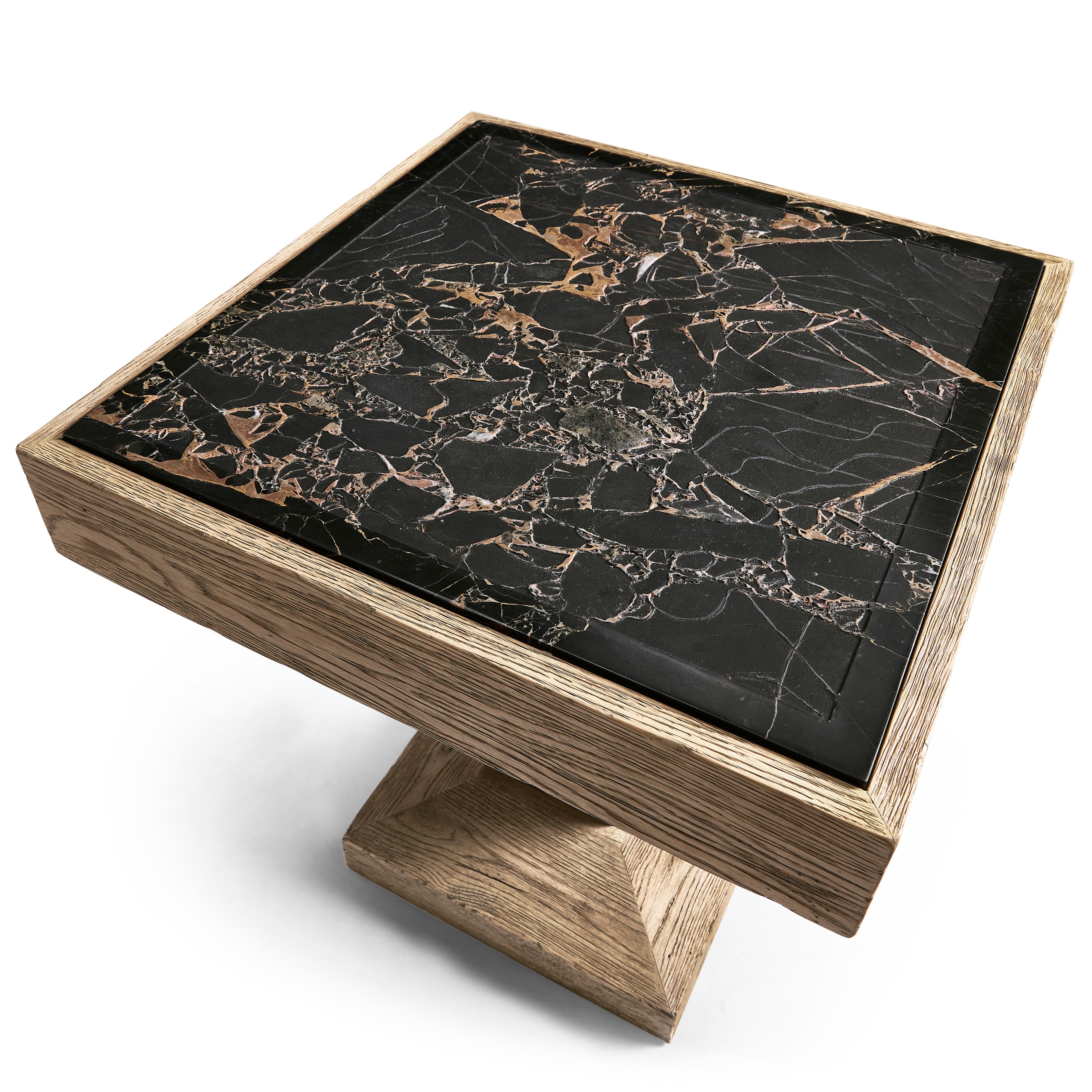 Jonathan Charles Echo Canyon Square Marble Side Table