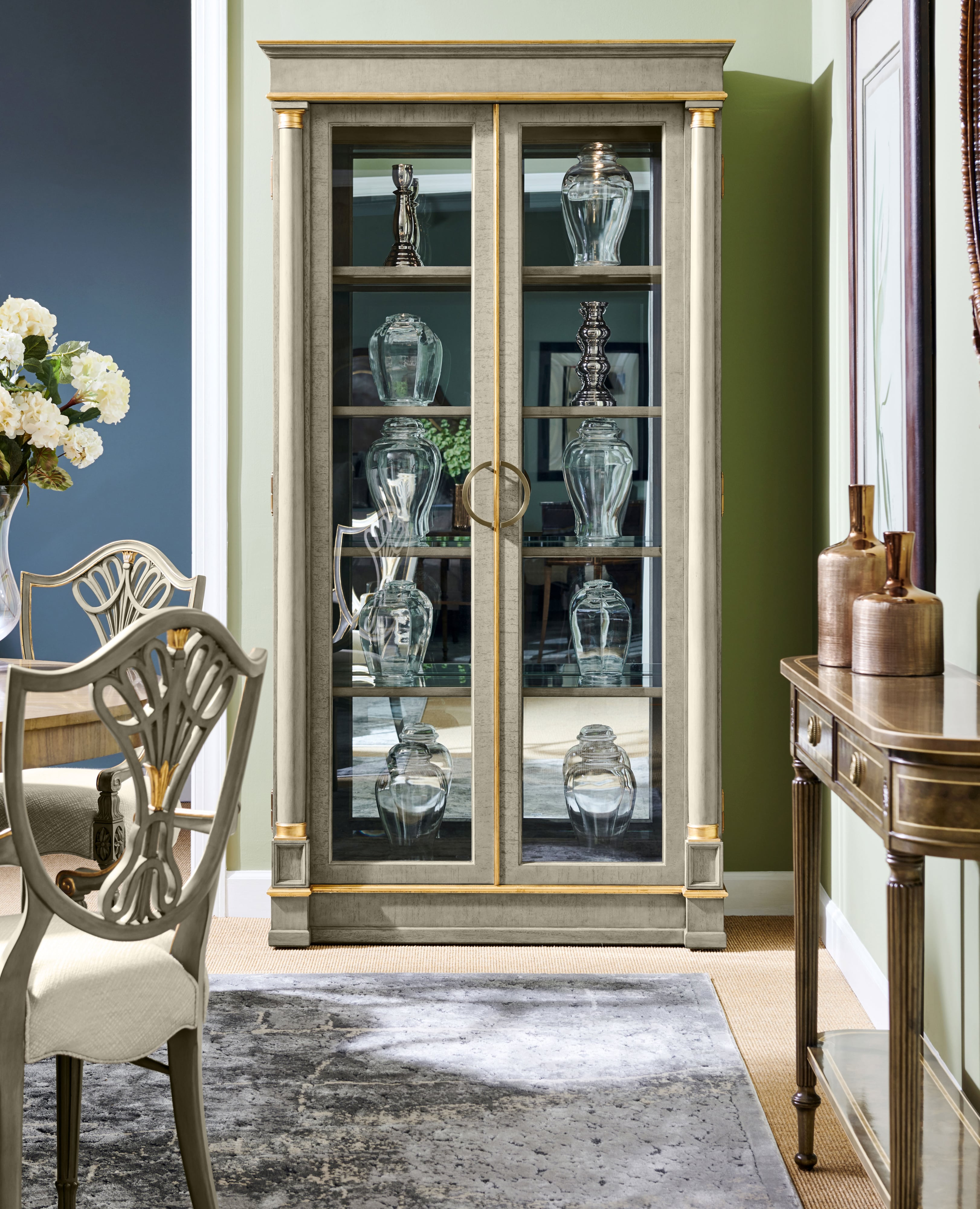 Regency Bleached Mahogany Console Table