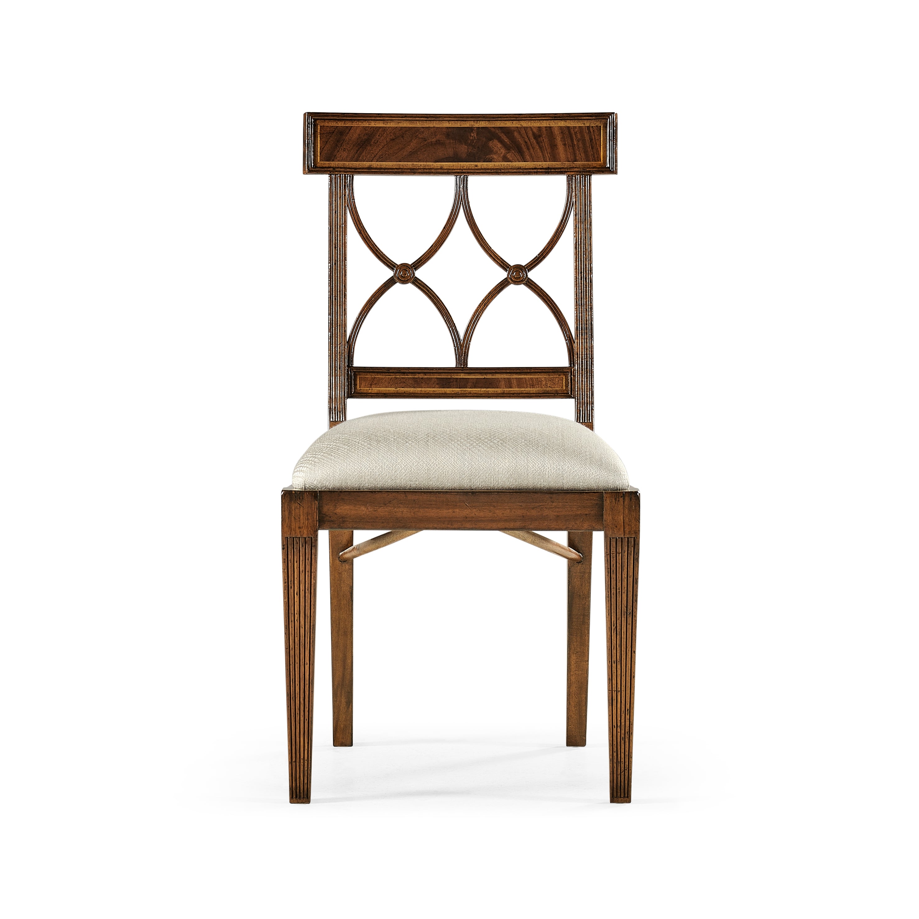Regency Mahogany Curved Back Side Chair