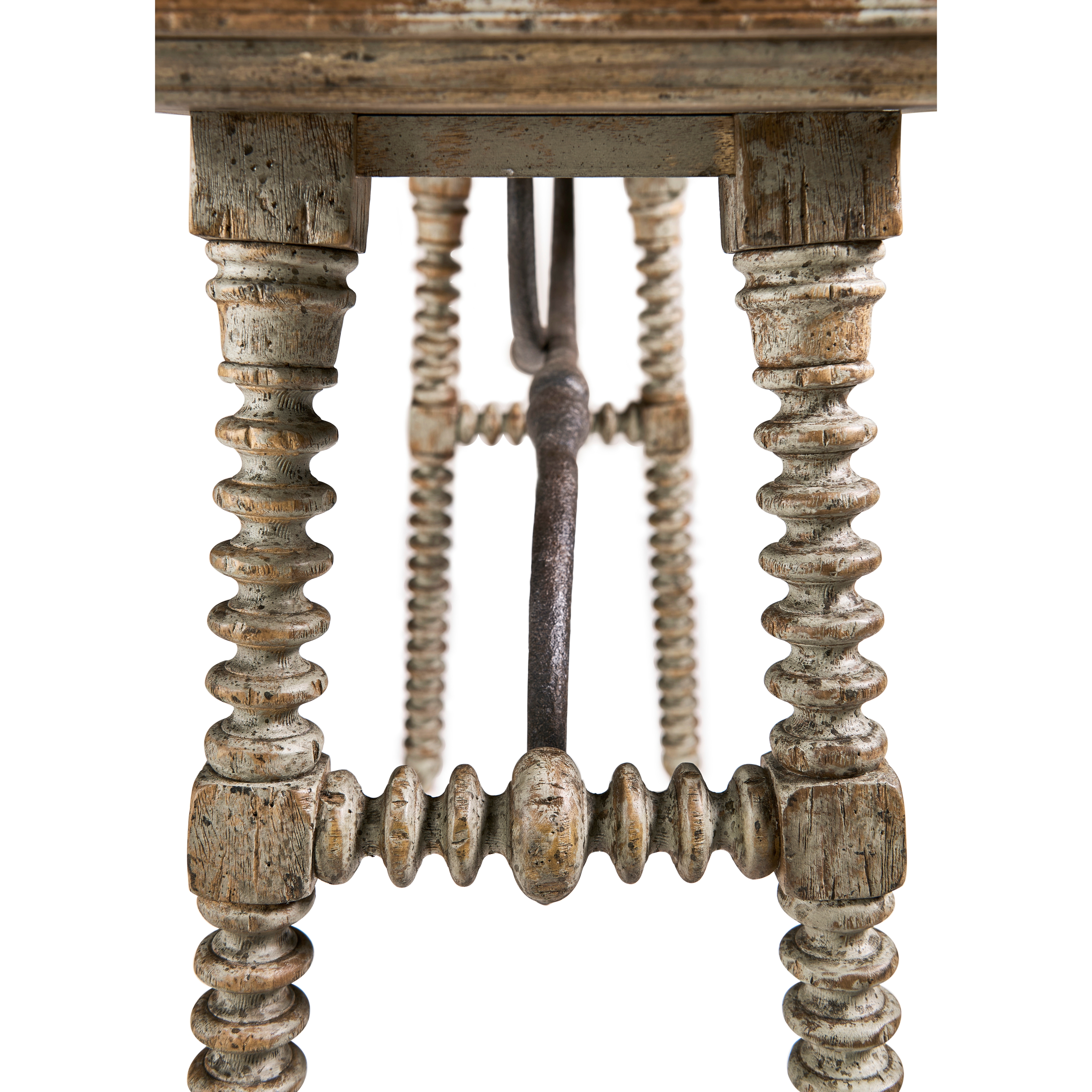 Jonathan Charles Caldera Turned-Leg Console Table