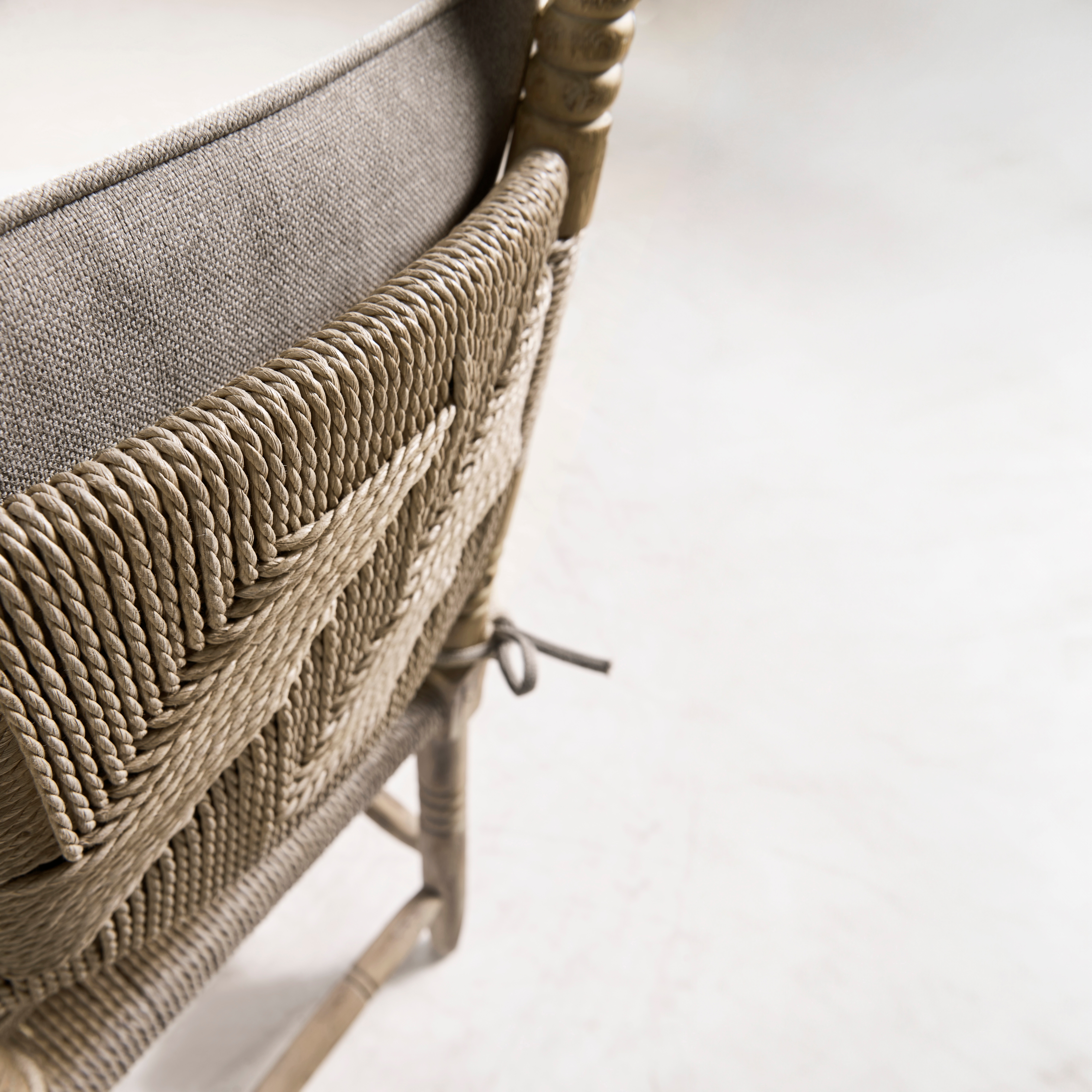 Jonathan Charles Sagehill Rush Seat Arm Chair