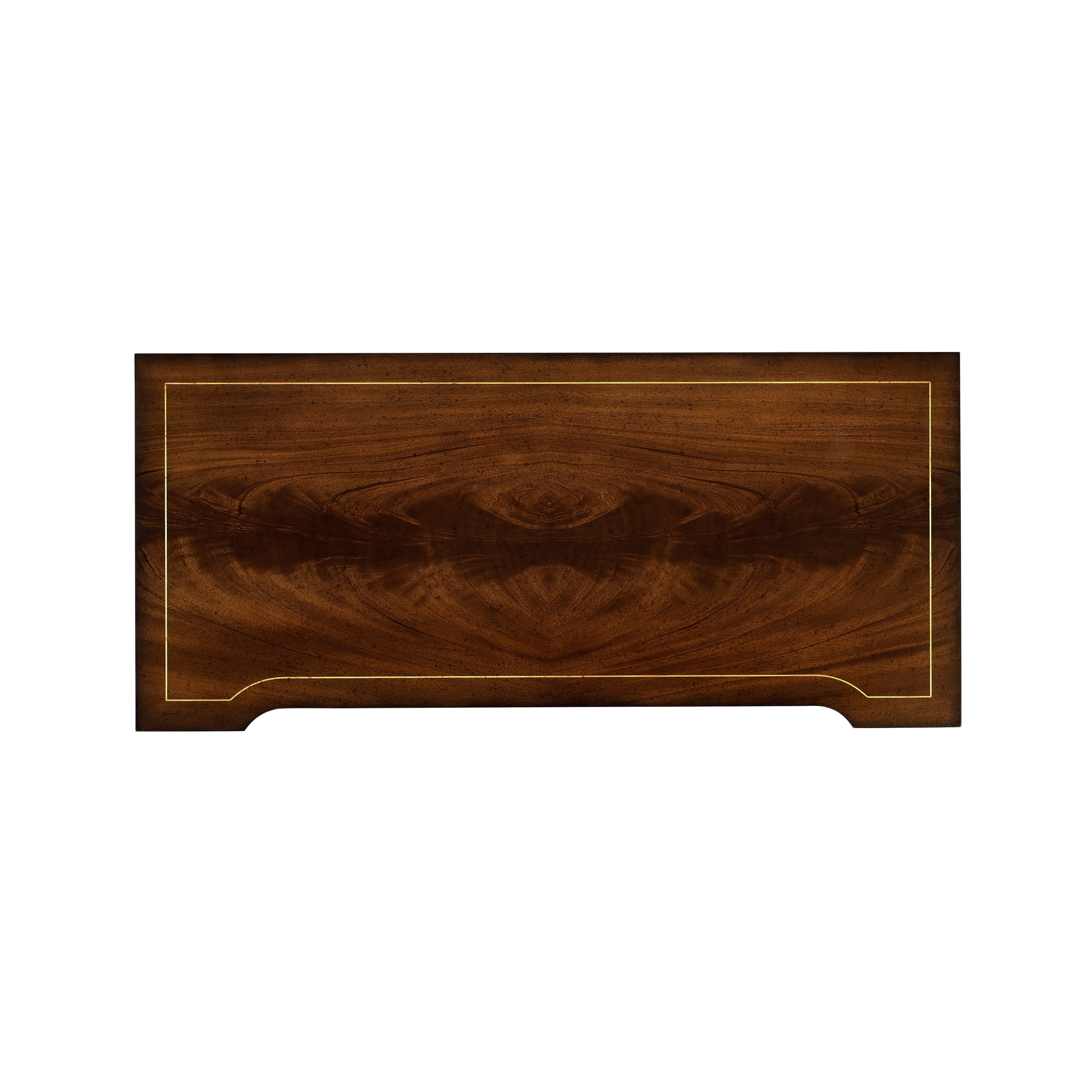 Regency Mahogany Reverse Breakfront Chest