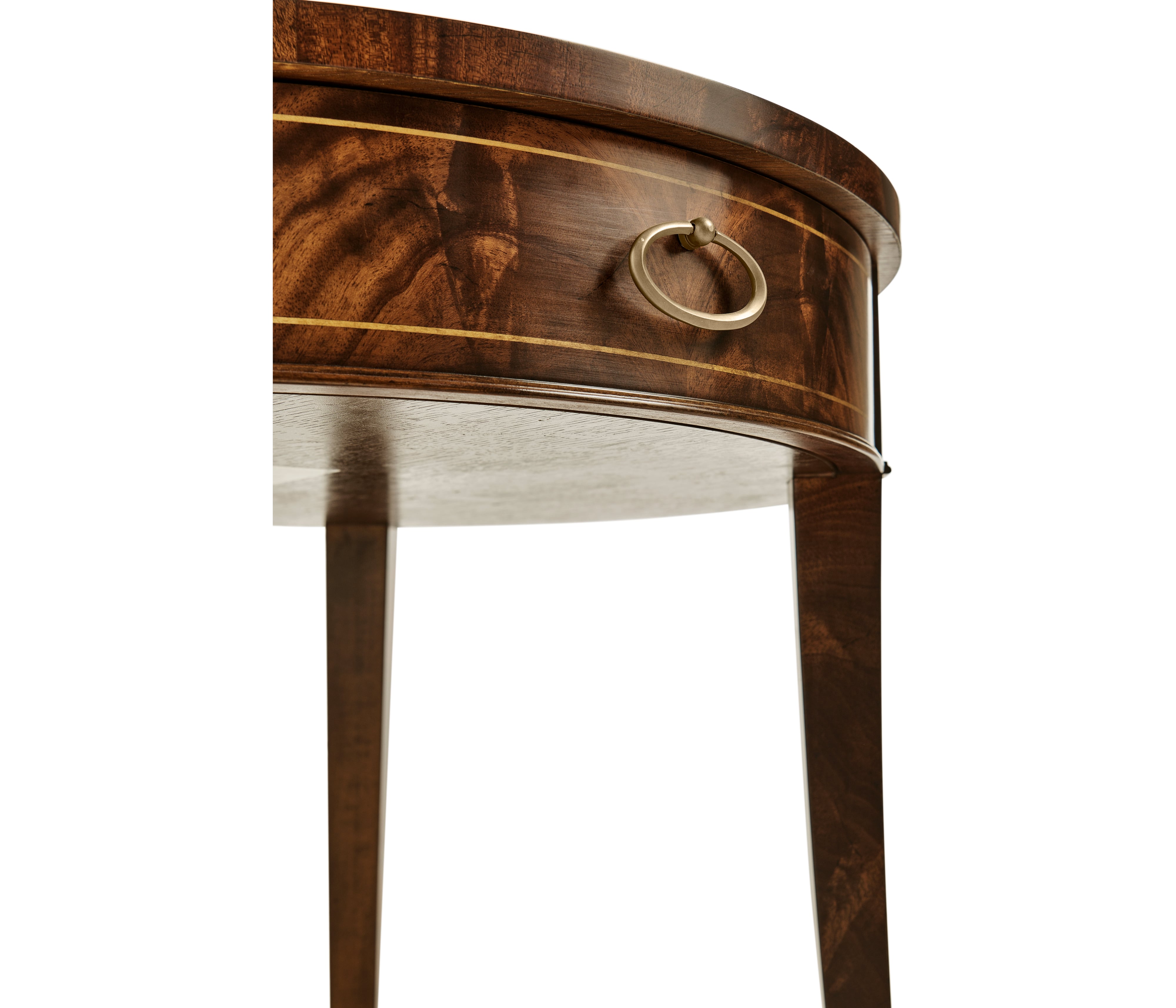 Jonathan Charles JC Traditional Round Antique Mahogany Side Table