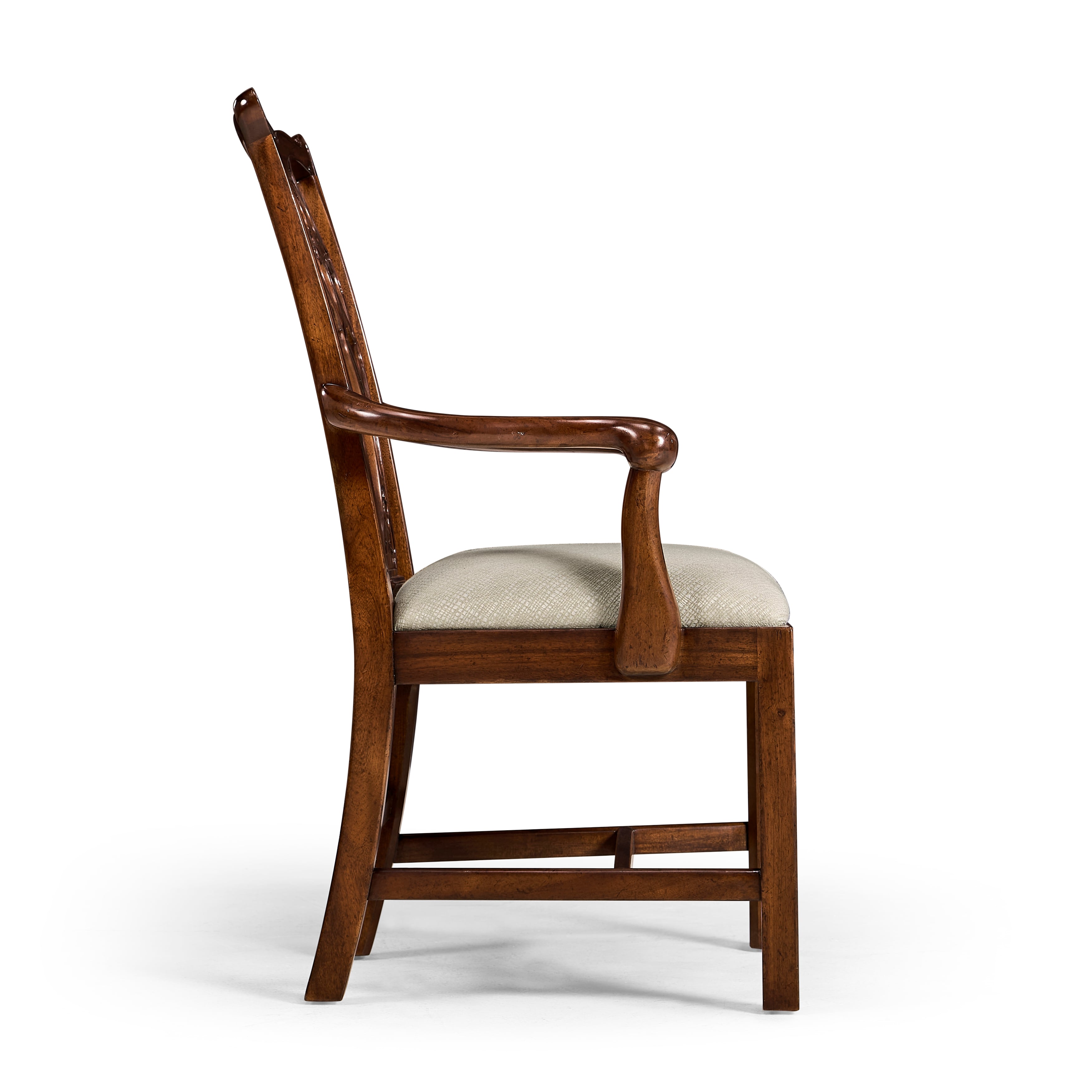 Chippendale Antique Mahogany Arm Chair