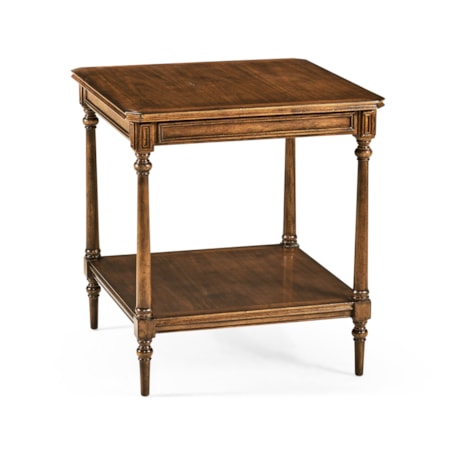 Victorian Style Walnut Side Table