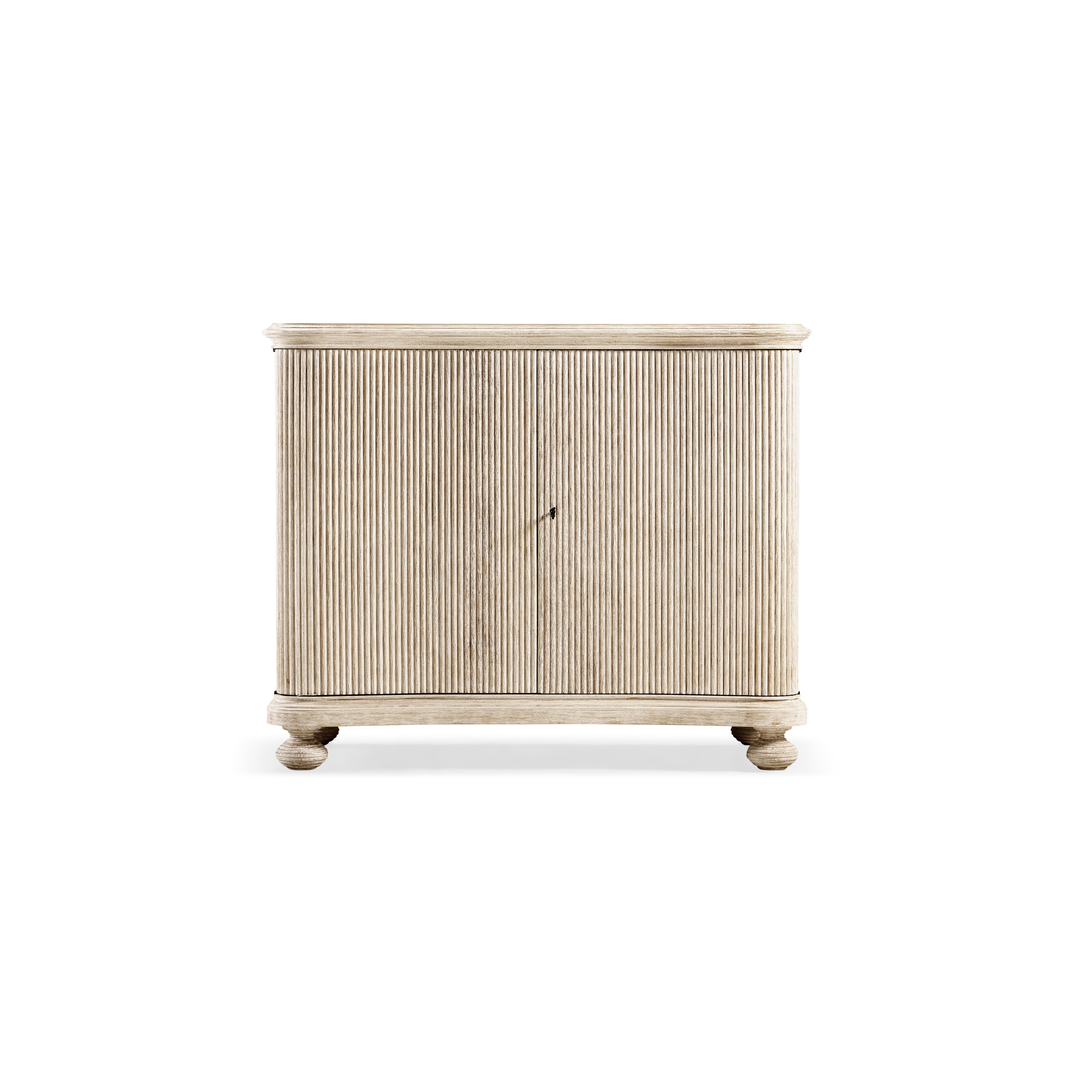 Belleville Washed Acacia Storage Cabinet