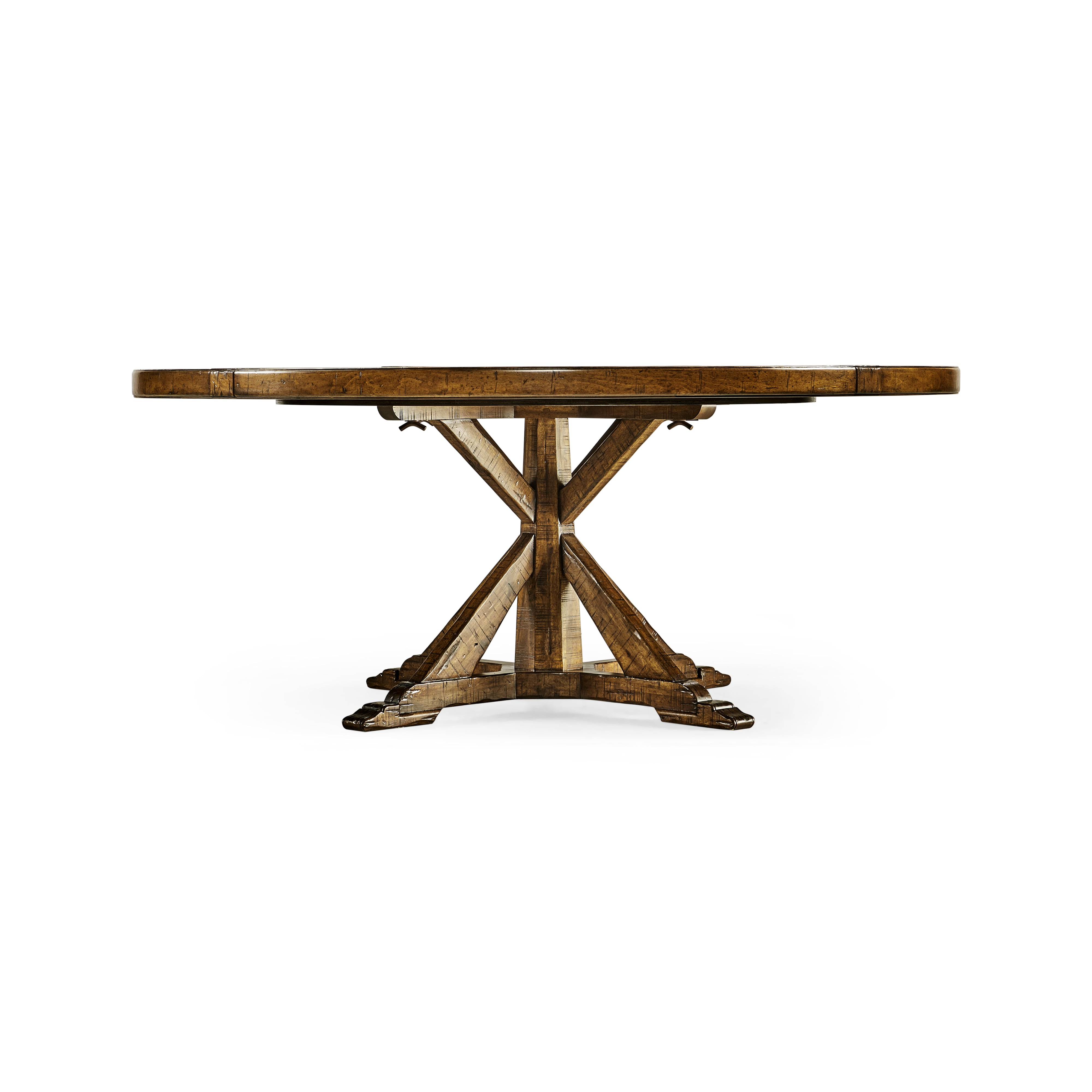 Country Walnut Round Dining Table