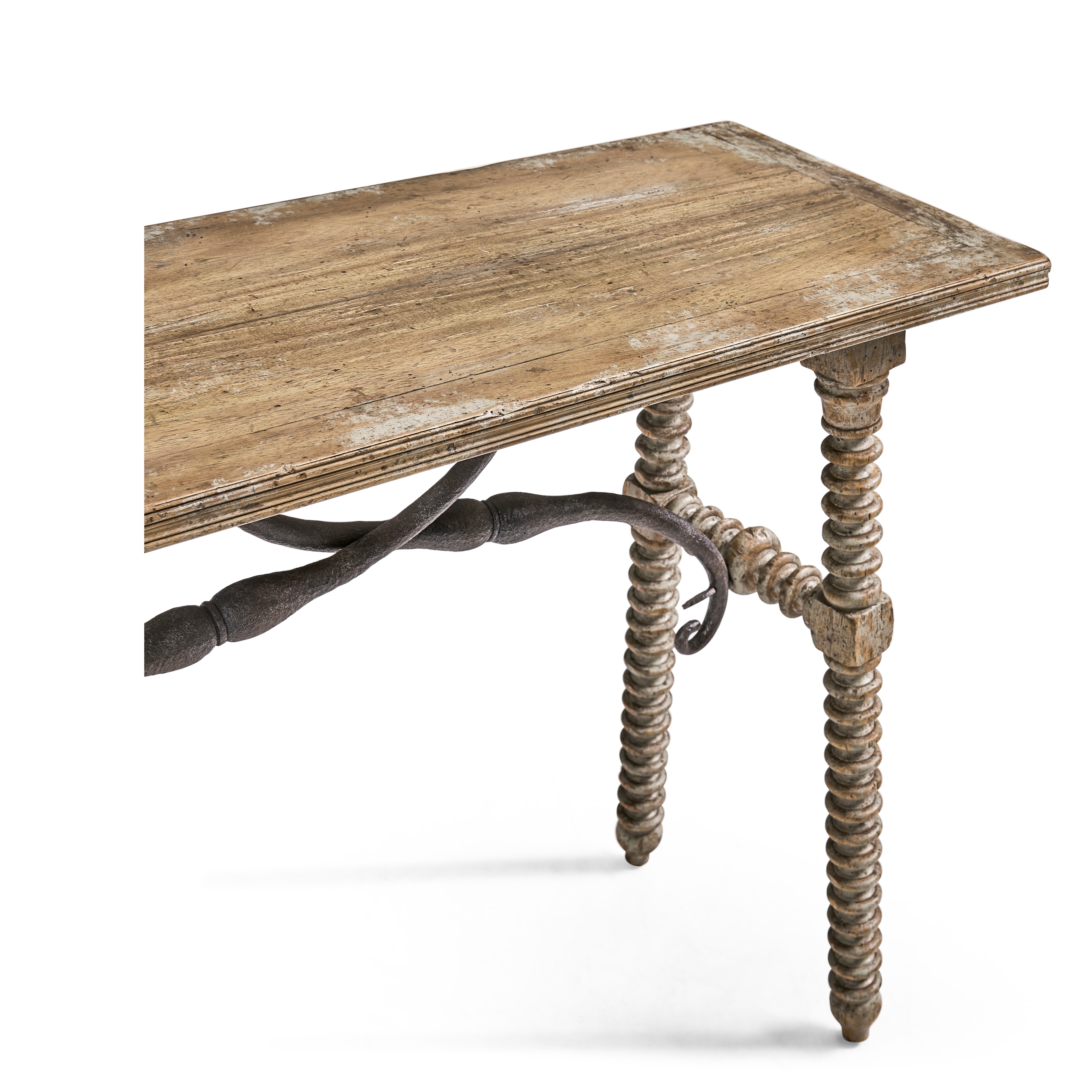 Jonathan Charles Caldera Turned-Leg Console Table