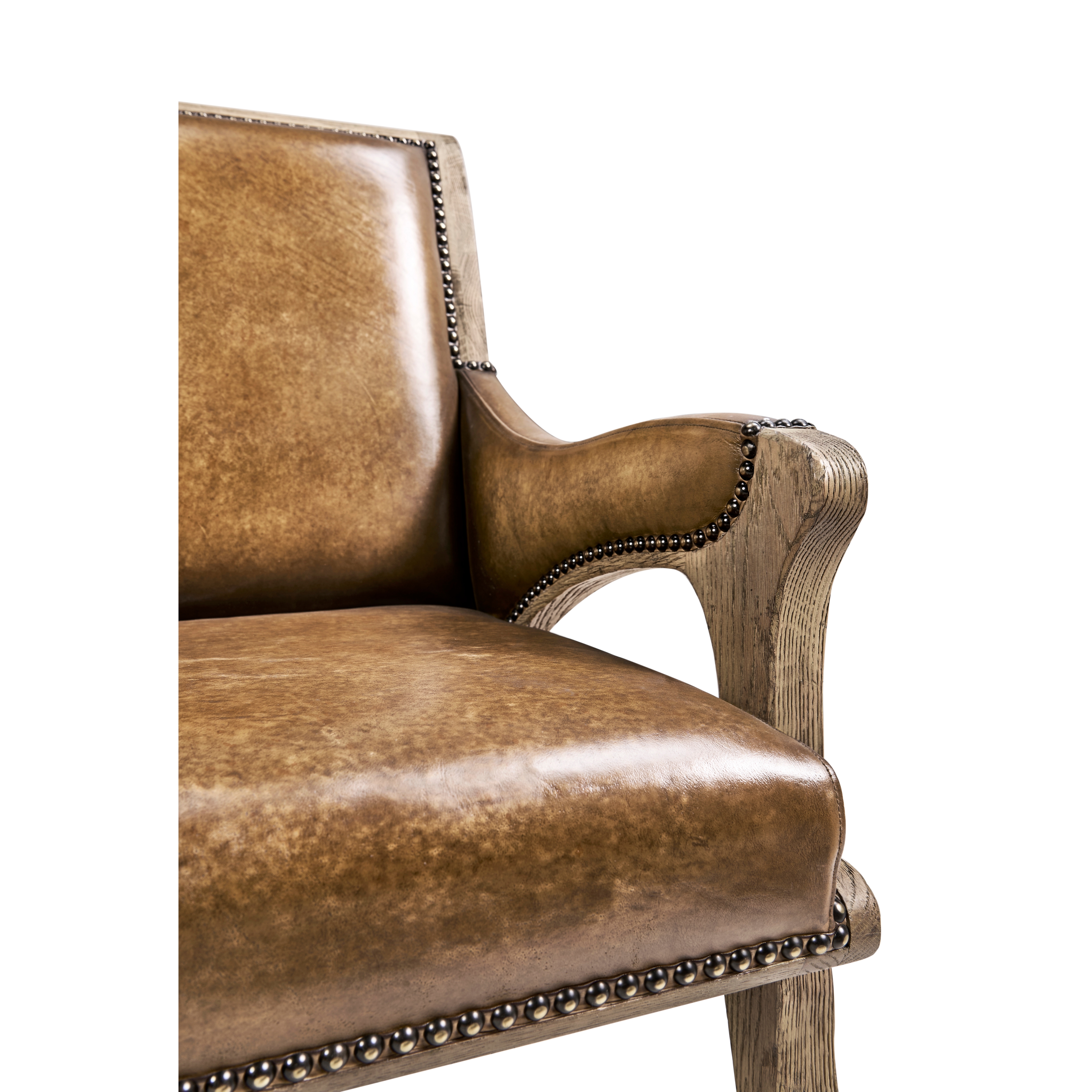 Jonathan Charles Echo Canyon Leather Arm Chair