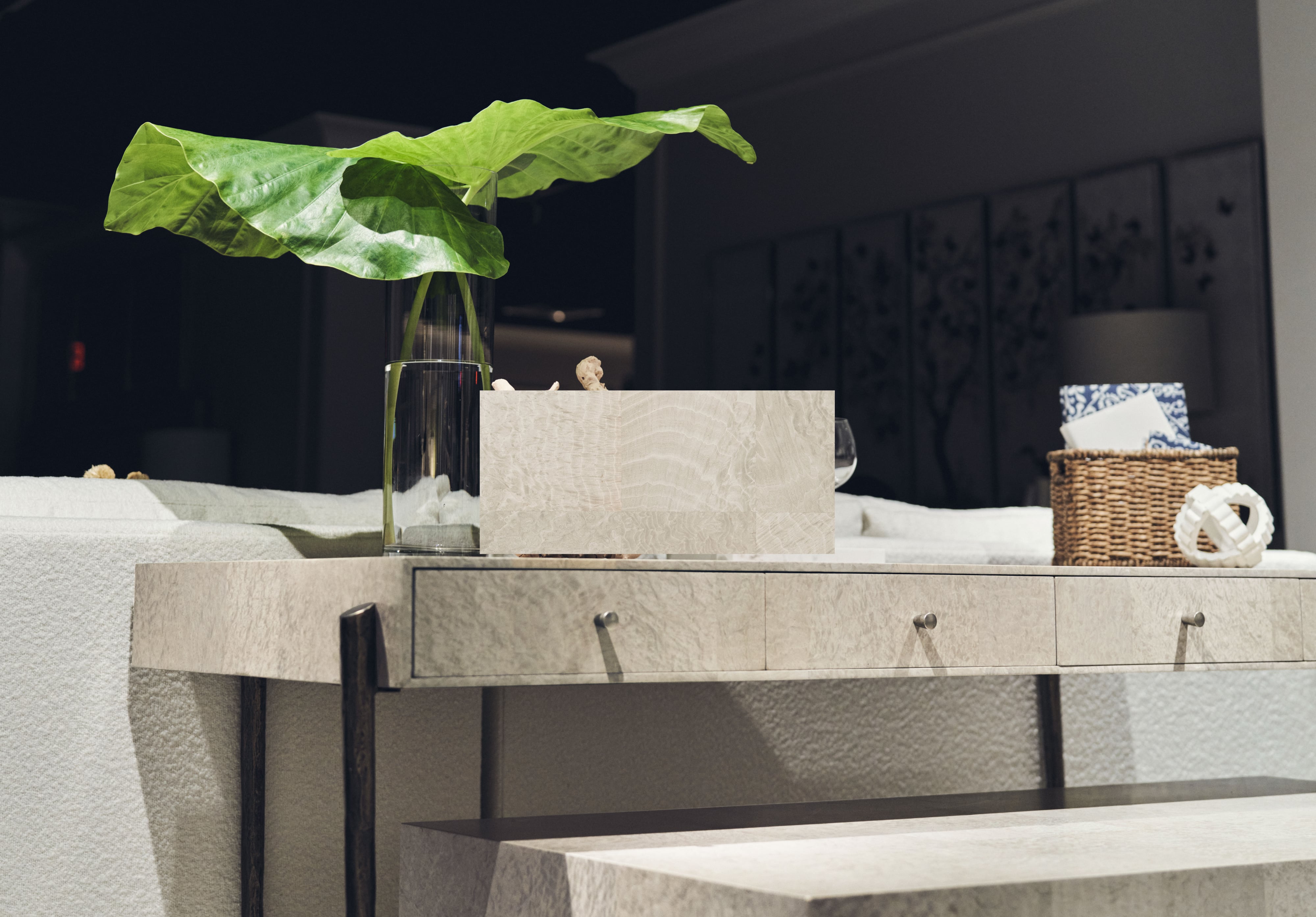 Jonathan Charles Water Skookumchuck Madrona Burl Desk