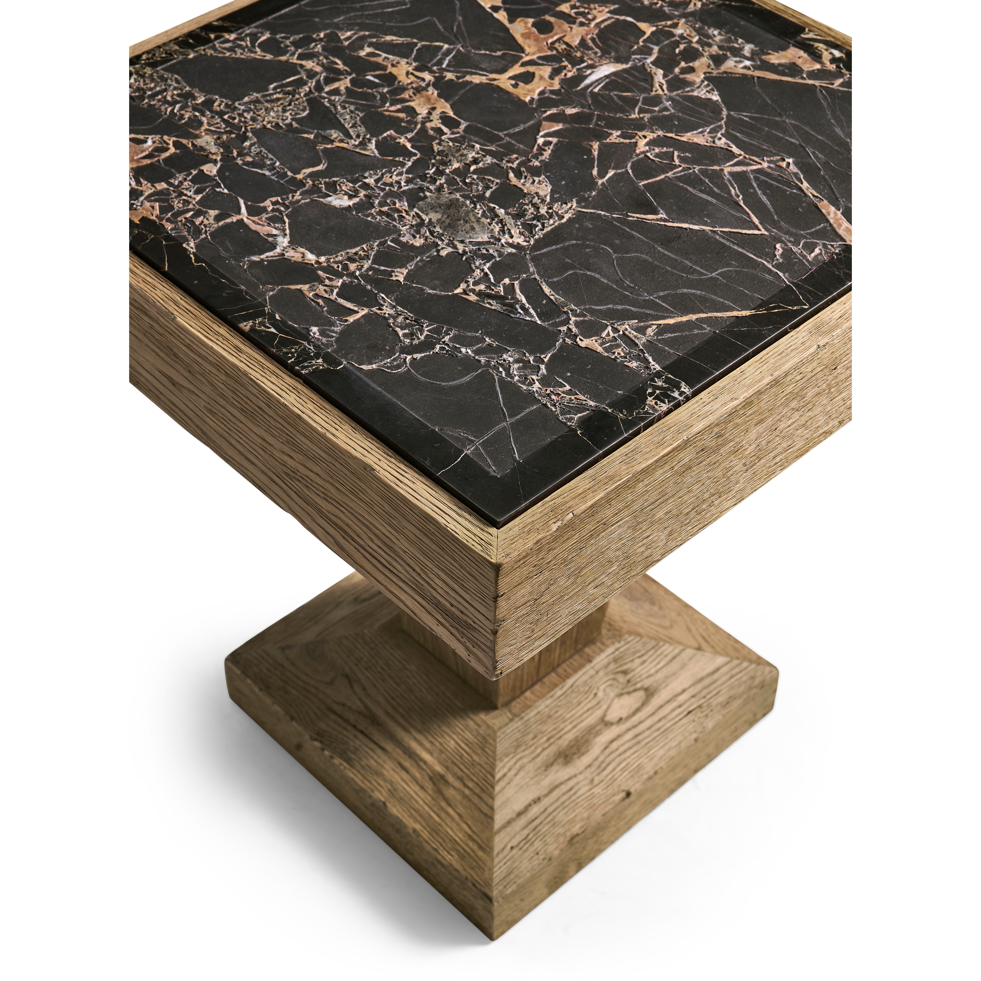 Jonathan Charles Echo Canyon Square Marble Side Table