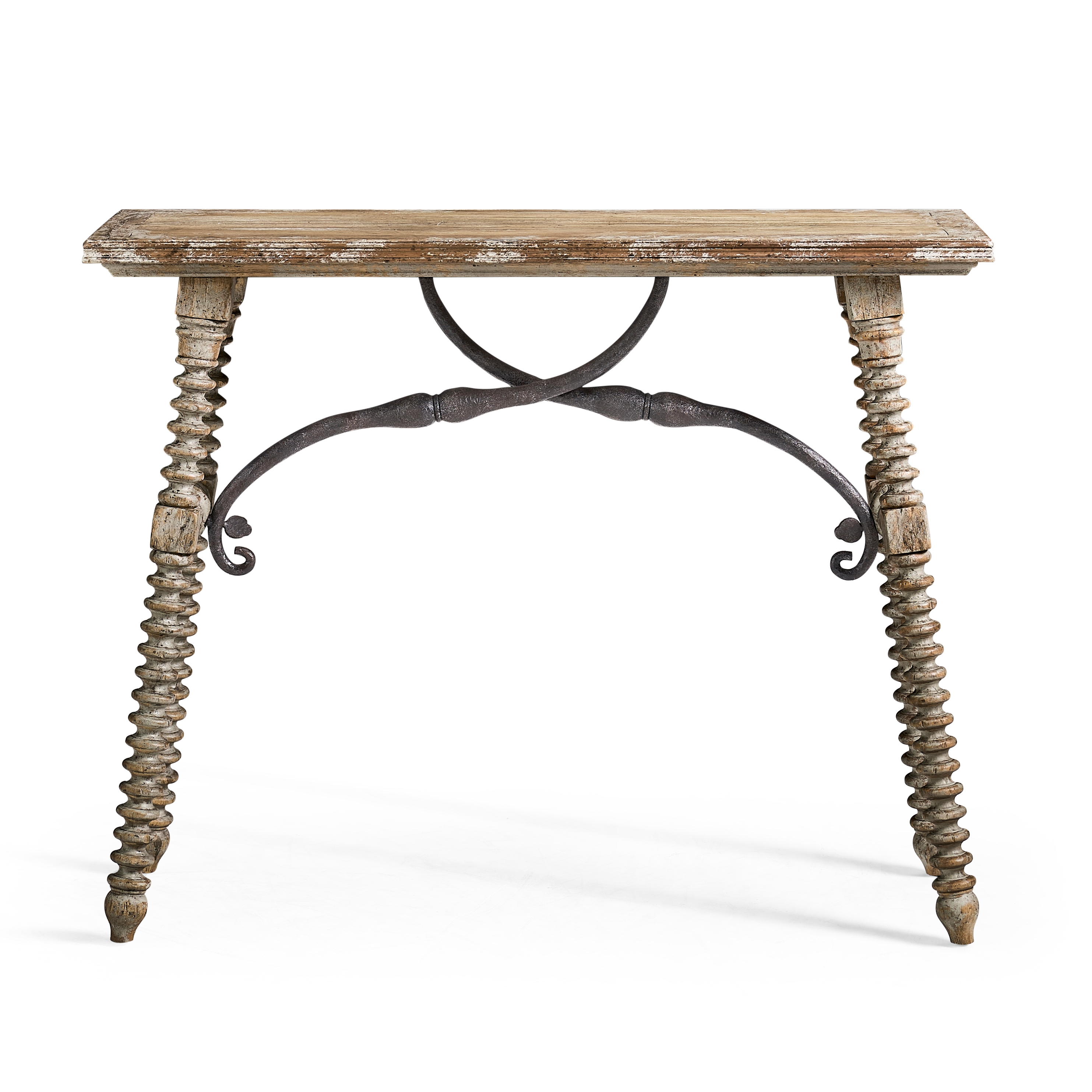 Turned-Leg Console Table
