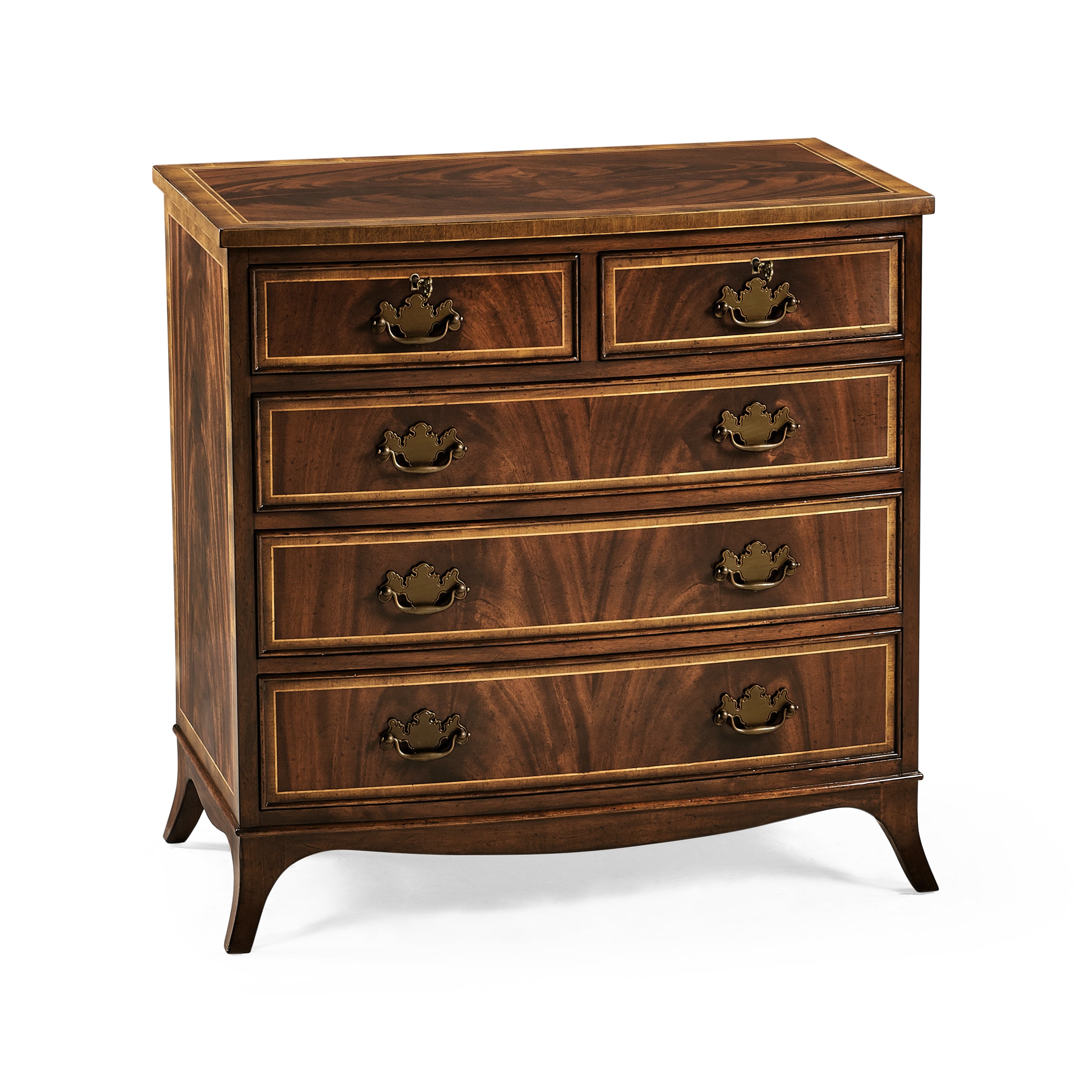 Mahogany Bedside Chest Of Drawers