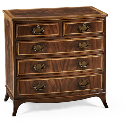 Mahogany Bedside Chest Of Drawers